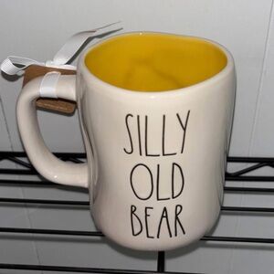 Rae Dunn Silly Old Bear Pooh Mug with Bright Yellow Interior